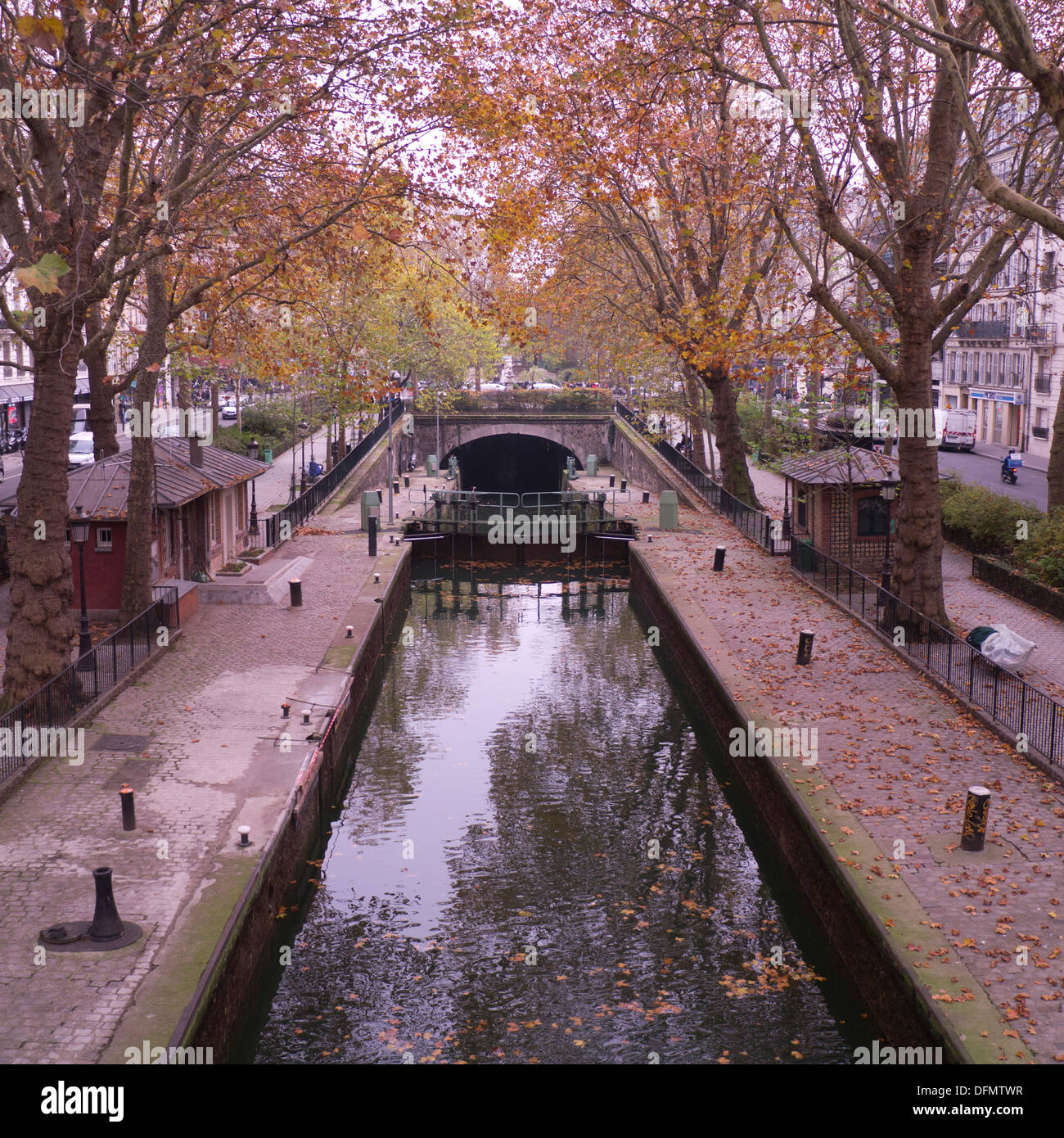 Quai de Valmy on the Canal St Martin in the 10th arrondissement of 