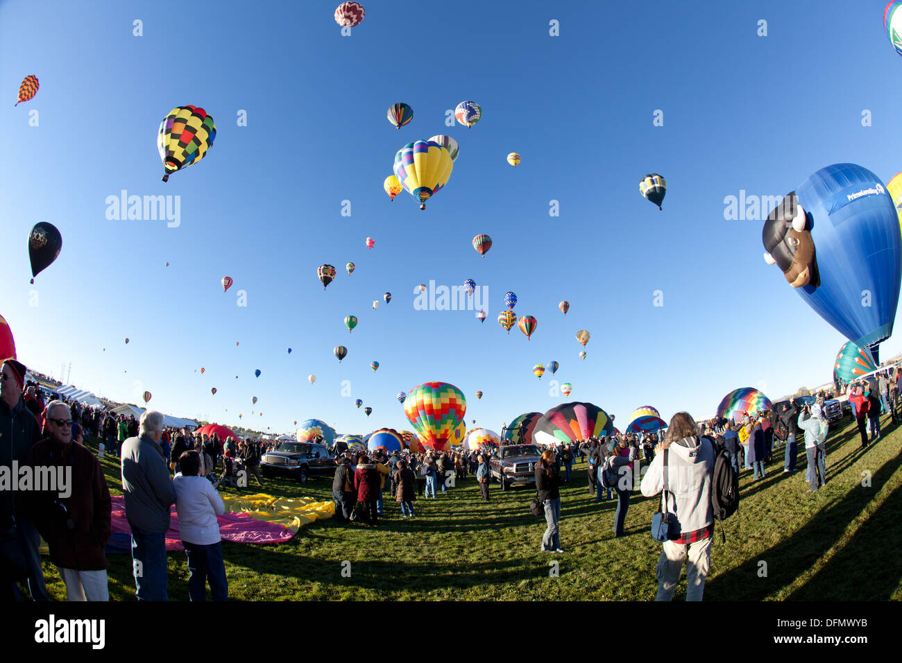 Day one of Albuquerque International Balloon Fiesta Stock Photo