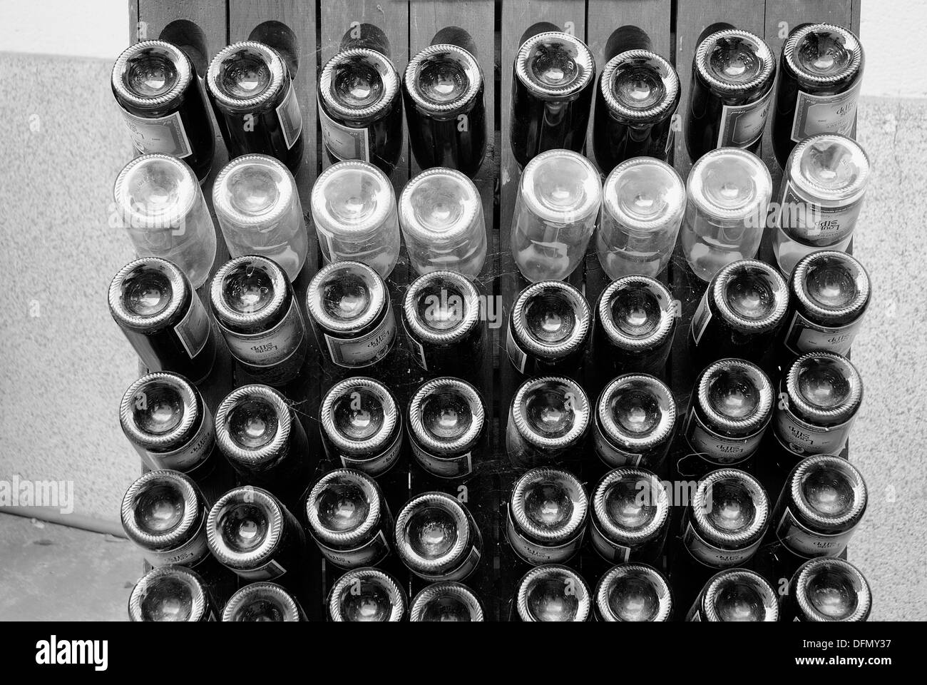 French wine bottles Stock Photo Alamy