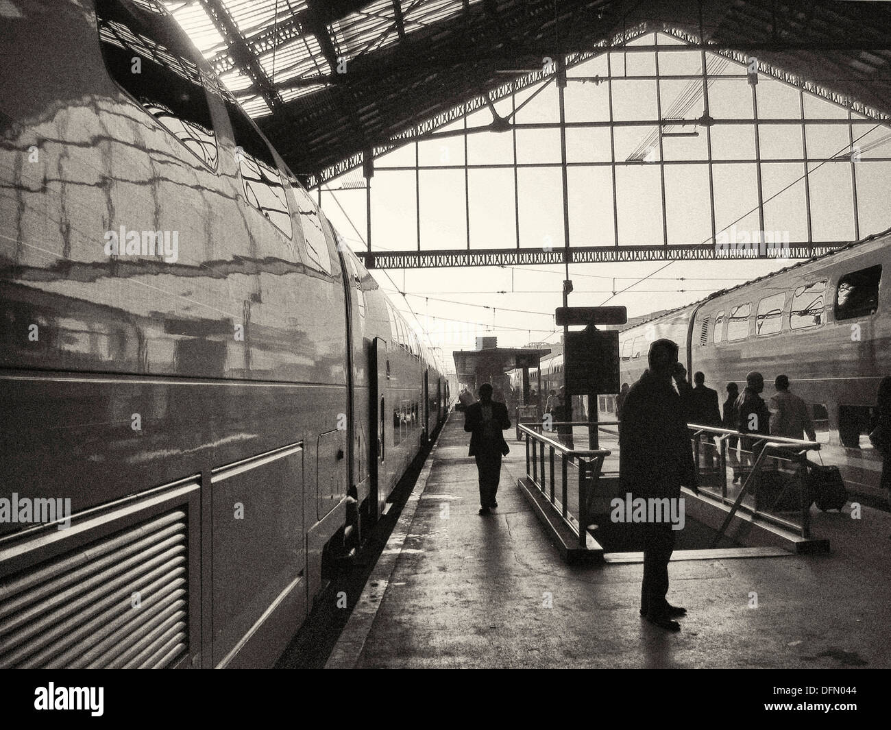 Gare De Lyon Tgv High Speed Train Station In Paris Stock Photo Alamy