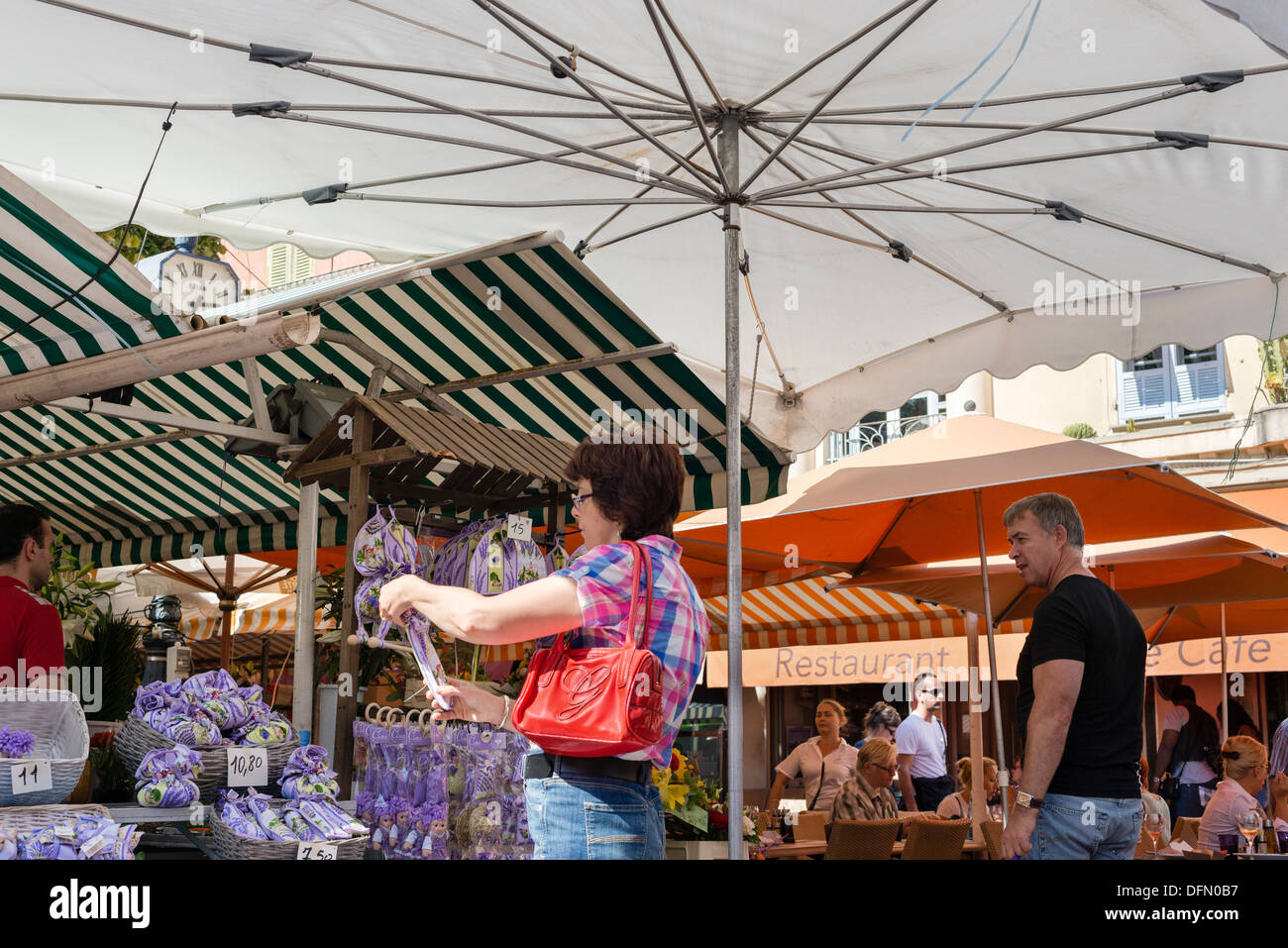 Street Market , Nice France Stock Photo
