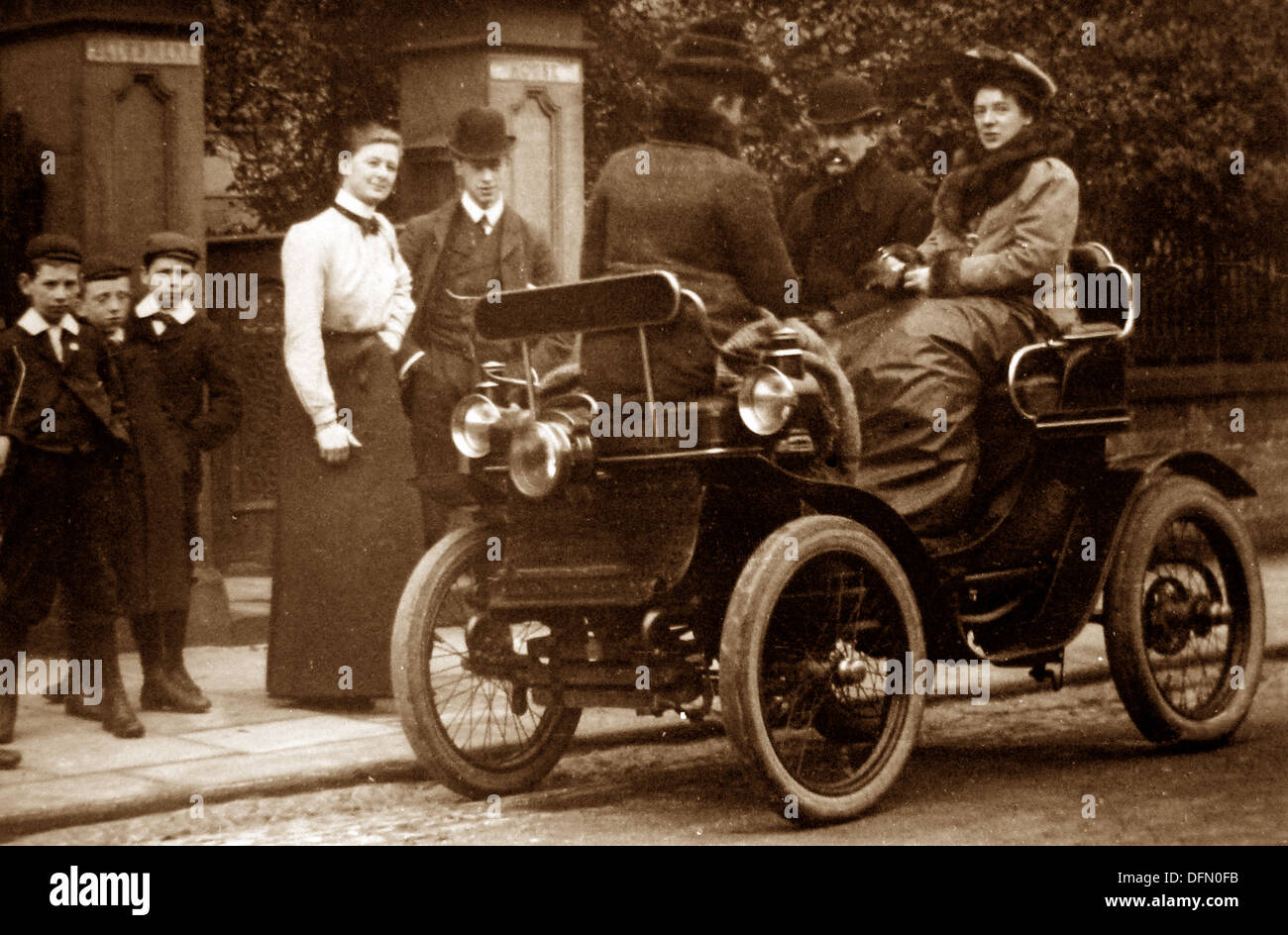 Nottingham - De Dion in 1900 Stock Photo