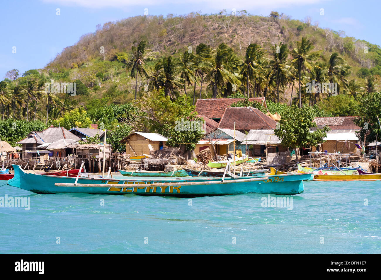 Coastline of Lombok island.Indonesia. Stock Photo