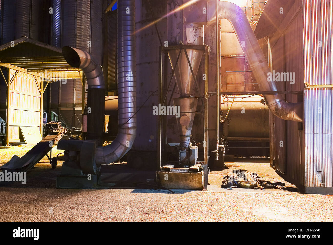 Livestock feed store in Duncan. Vancouver Island, British Columbia, Canada, 12 February 2006