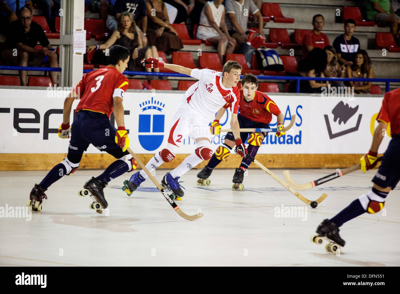 England v Spain U17 European Roller Hockey Championship, Madrid 2013