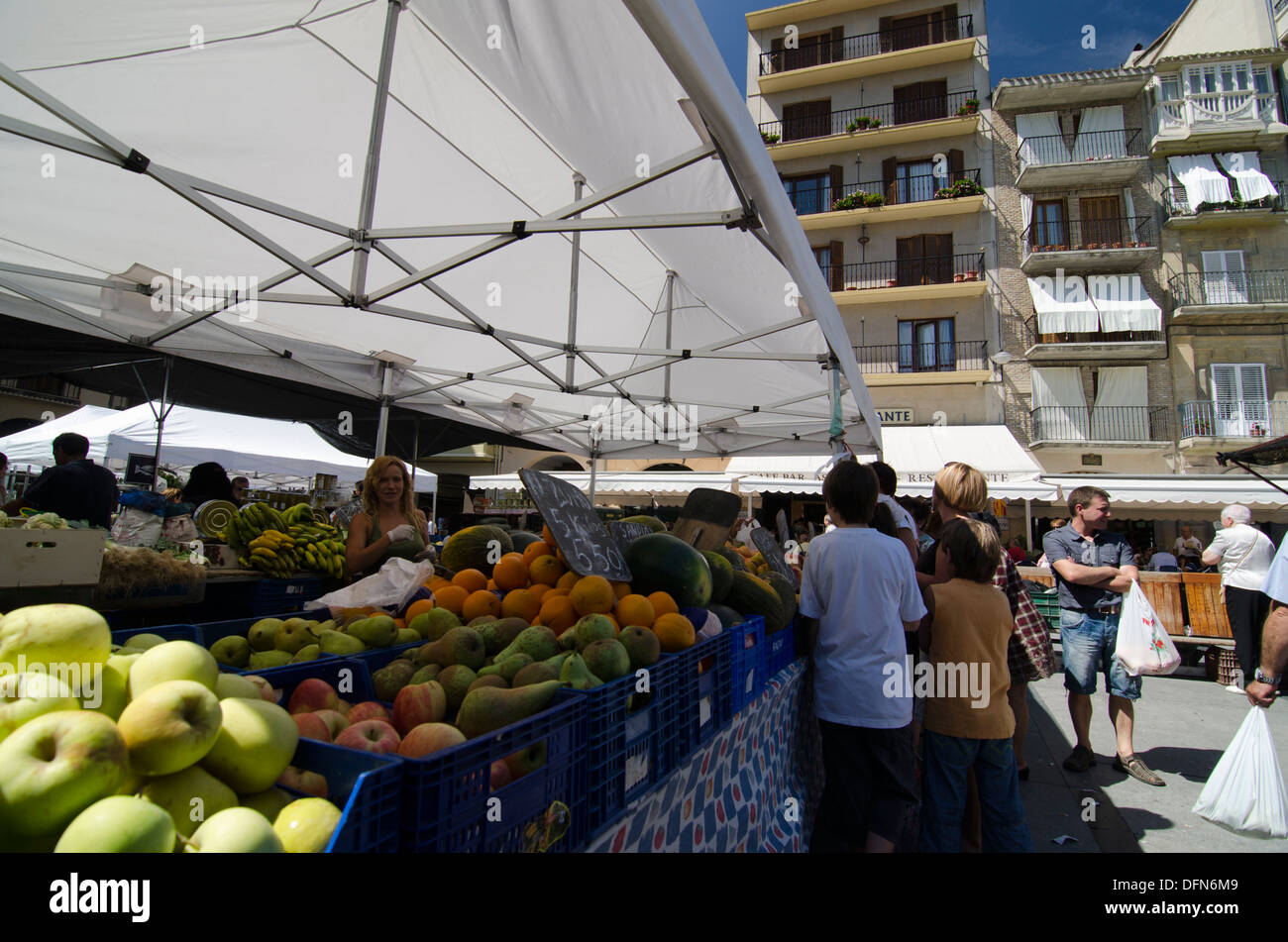 Estella village Navarre Spain Stock Photo Alamy