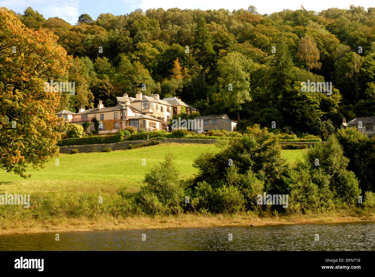 Brantwood House Coniston Cumbria Stock Photo Alamy