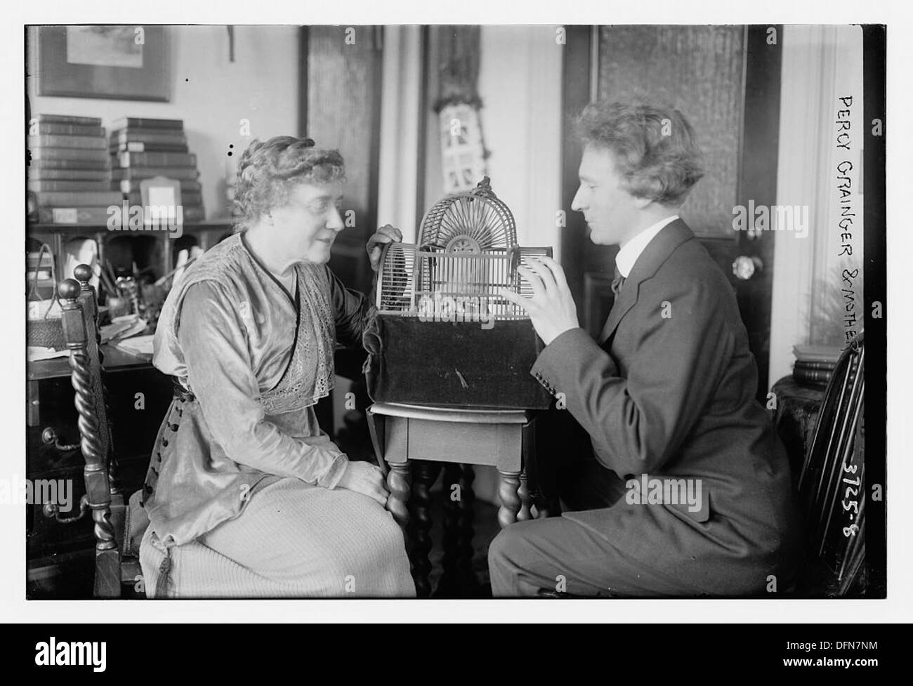 Percy Grainger and mother (LOC) Stock Photo