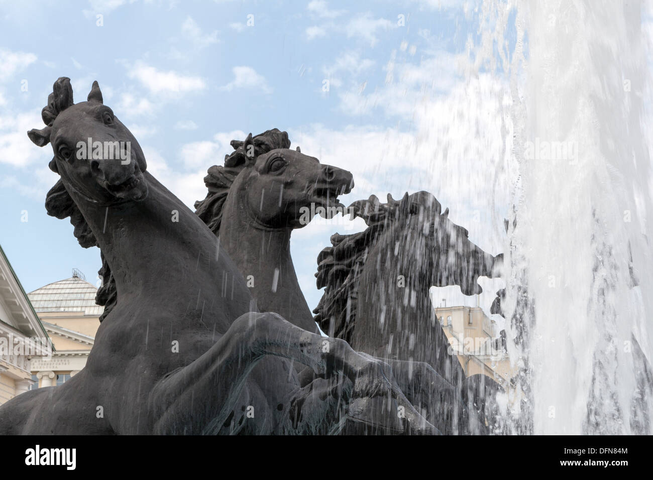 Horse water fountain, by Zurab Tsereteli, Alexander Gardens, Moscow