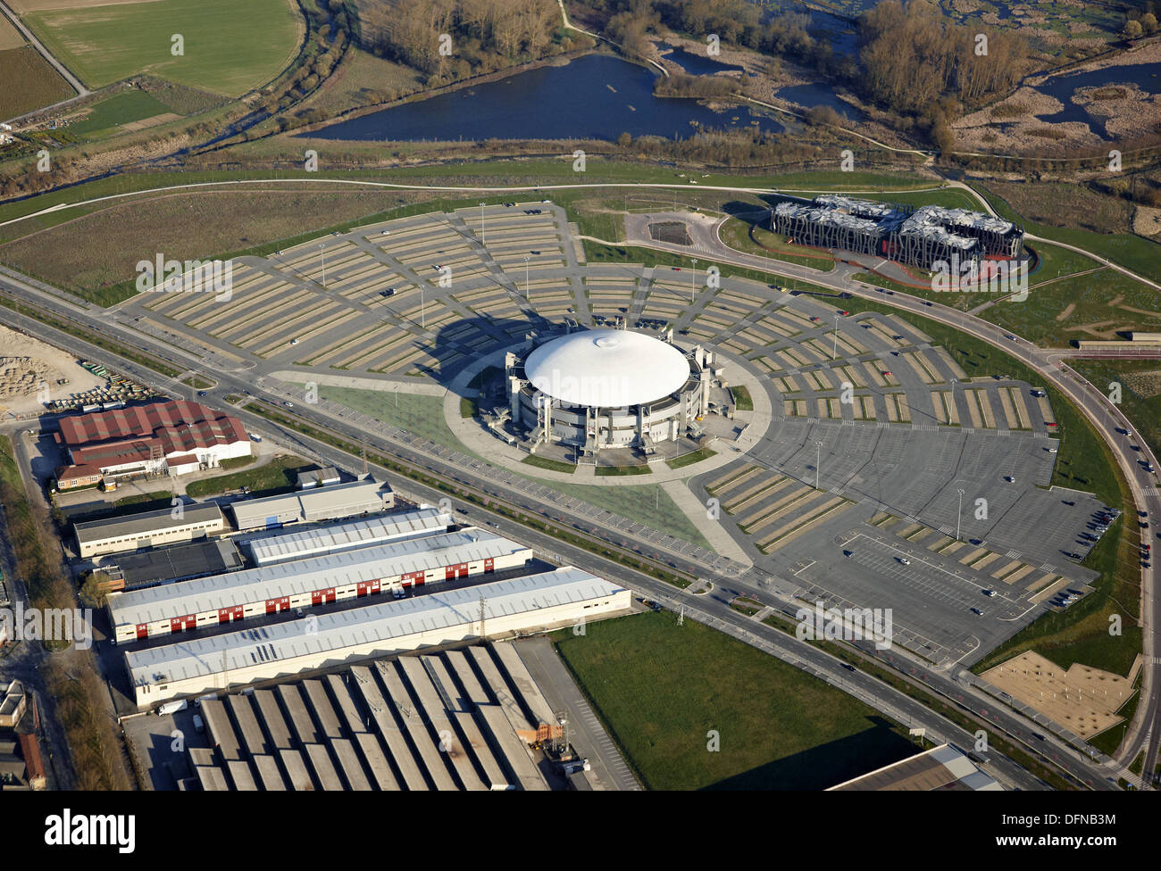 Fernando Buesa Arena, home of Caja Laboral Baskonia basketball team, Caja  Vital Kutxa building. Vitoria-Gasteiz, Alava, Basque Stock Photo - Alamy