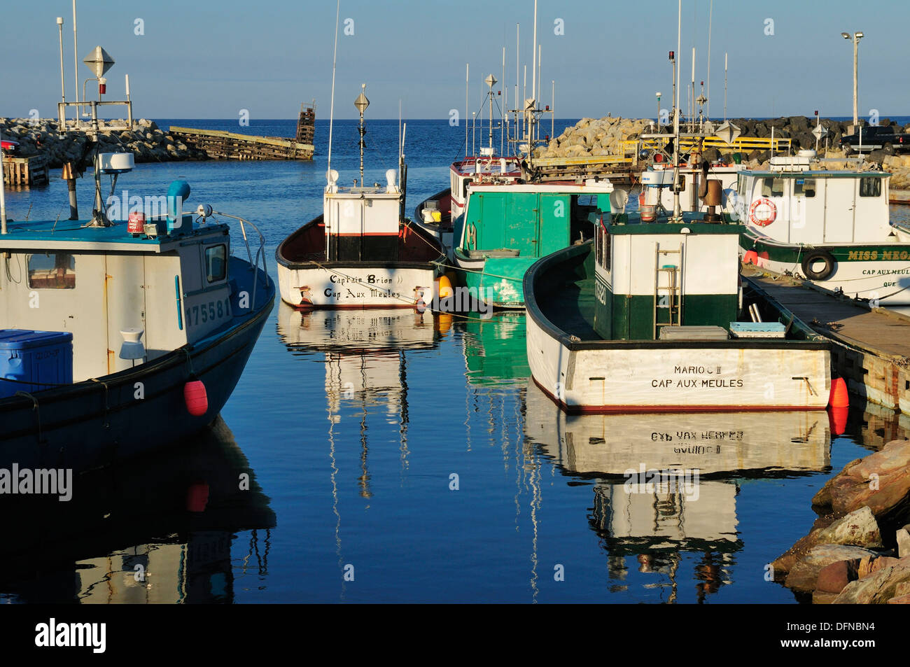 fishingboat in the harbour of Ile de Grosse Ile, Iles de la Madeleine