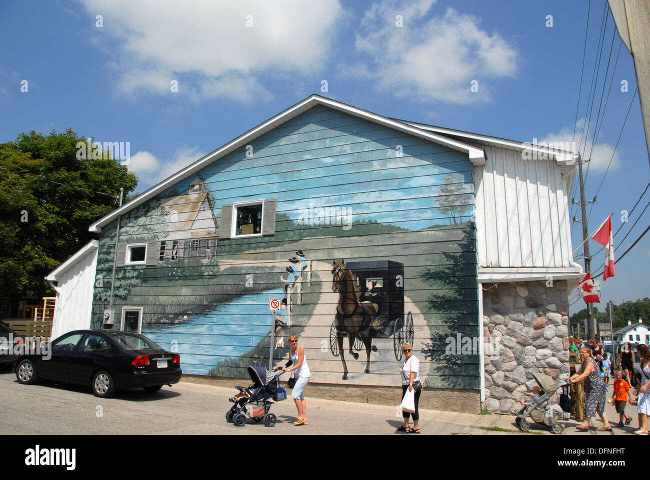 Store painted façade in Saint Jacobs, Ontario, Canada Stock Photo Alamy
