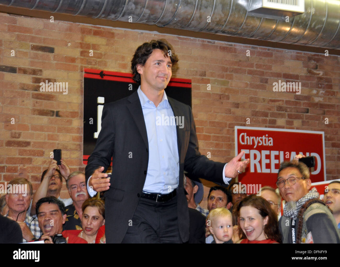 Justin Trudeau at a Liberal event Stock Photo
