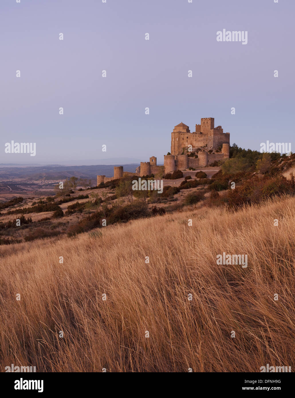Castillo de Loarre, castle, between 12th till 13th century, provinz of Huesca, Aragon, Northern Spain, Spain, Europe Stock Photo