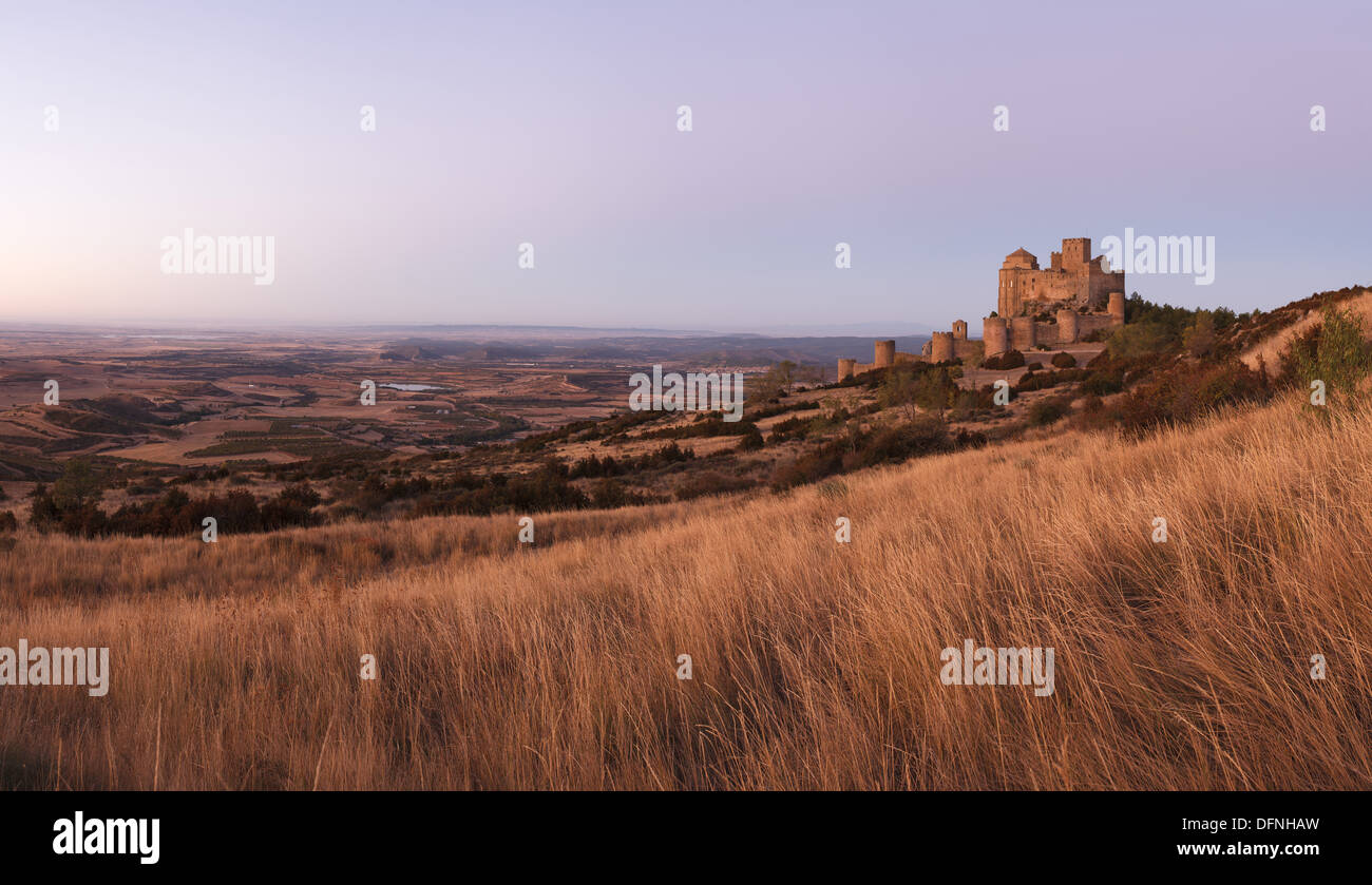 Castillo de Loarre, castle, between 12th till 13th century, provinz of Huesca, Aragon, Northern Spain, Spain, Europe Stock Photo