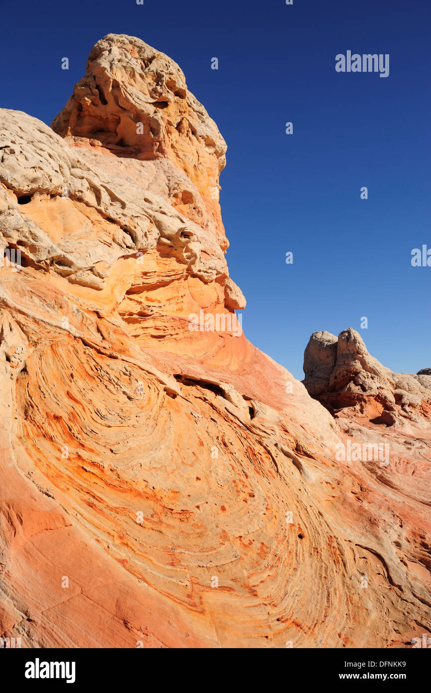 Colourful formation of sandstone, Paria Canyon, Vermilion Cliffs National Monument, Arizona, Southwest, USA, America Stock Photo