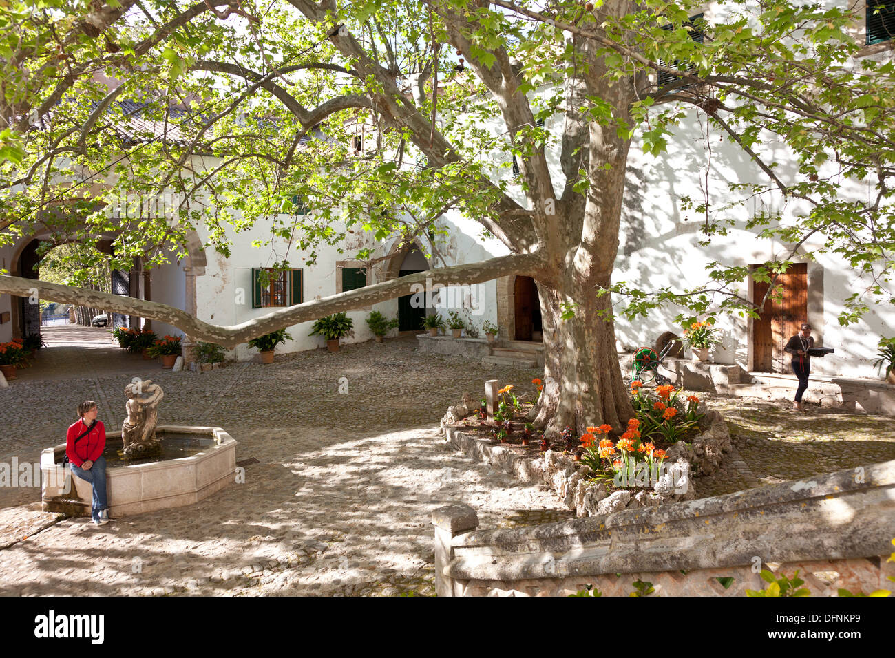 Jardines de Alfabia, country house, estate, park, garden, Tramantura, Bunyola, Mallorca, Spain Stock Photo