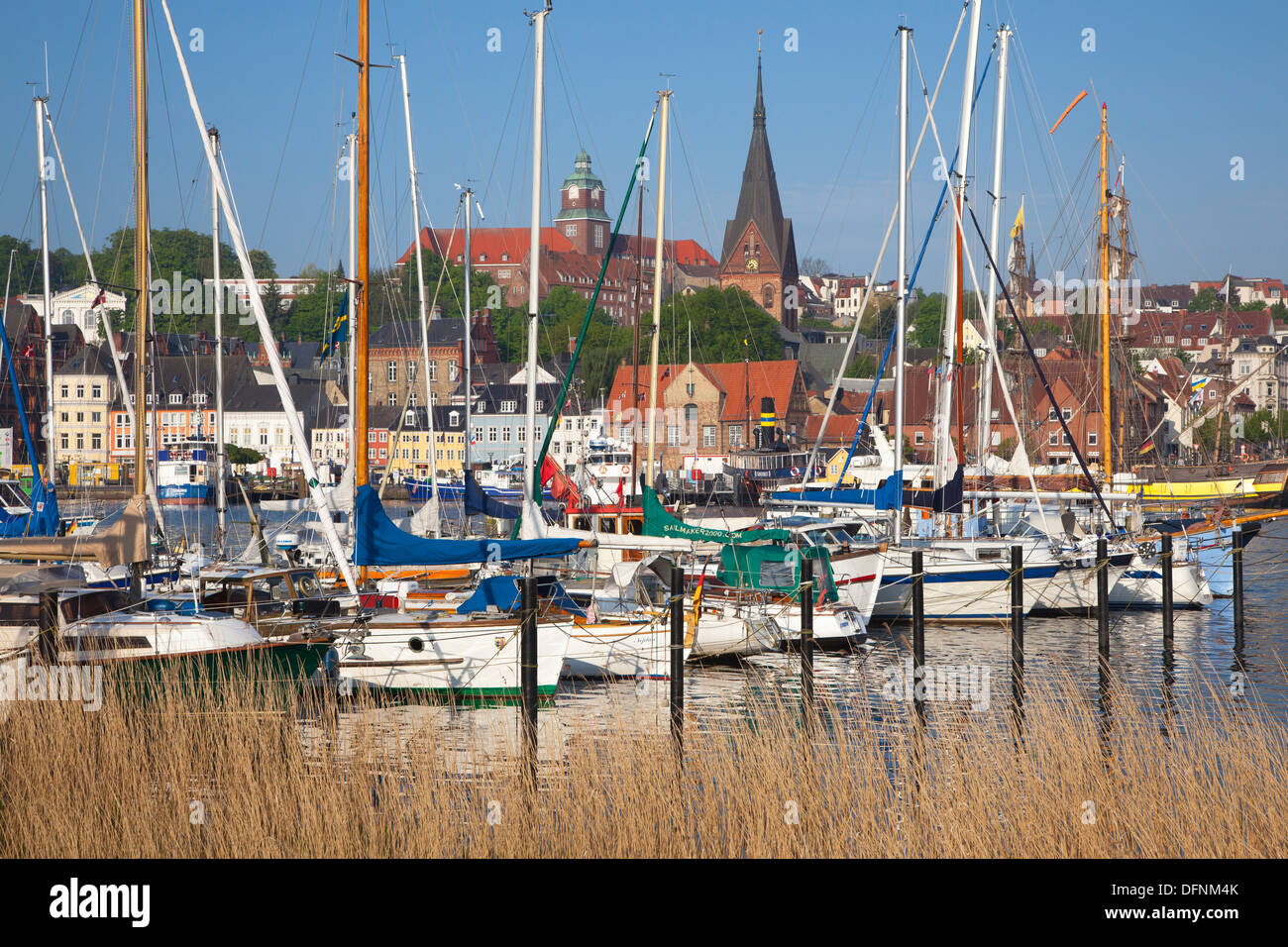 Ships At The Harbour Flensburg Flensburg Fjord Baltic Sea Schleswig ships-at-the-harbour-flensburg-flensburg-fjord-baltic-sea-schleswig