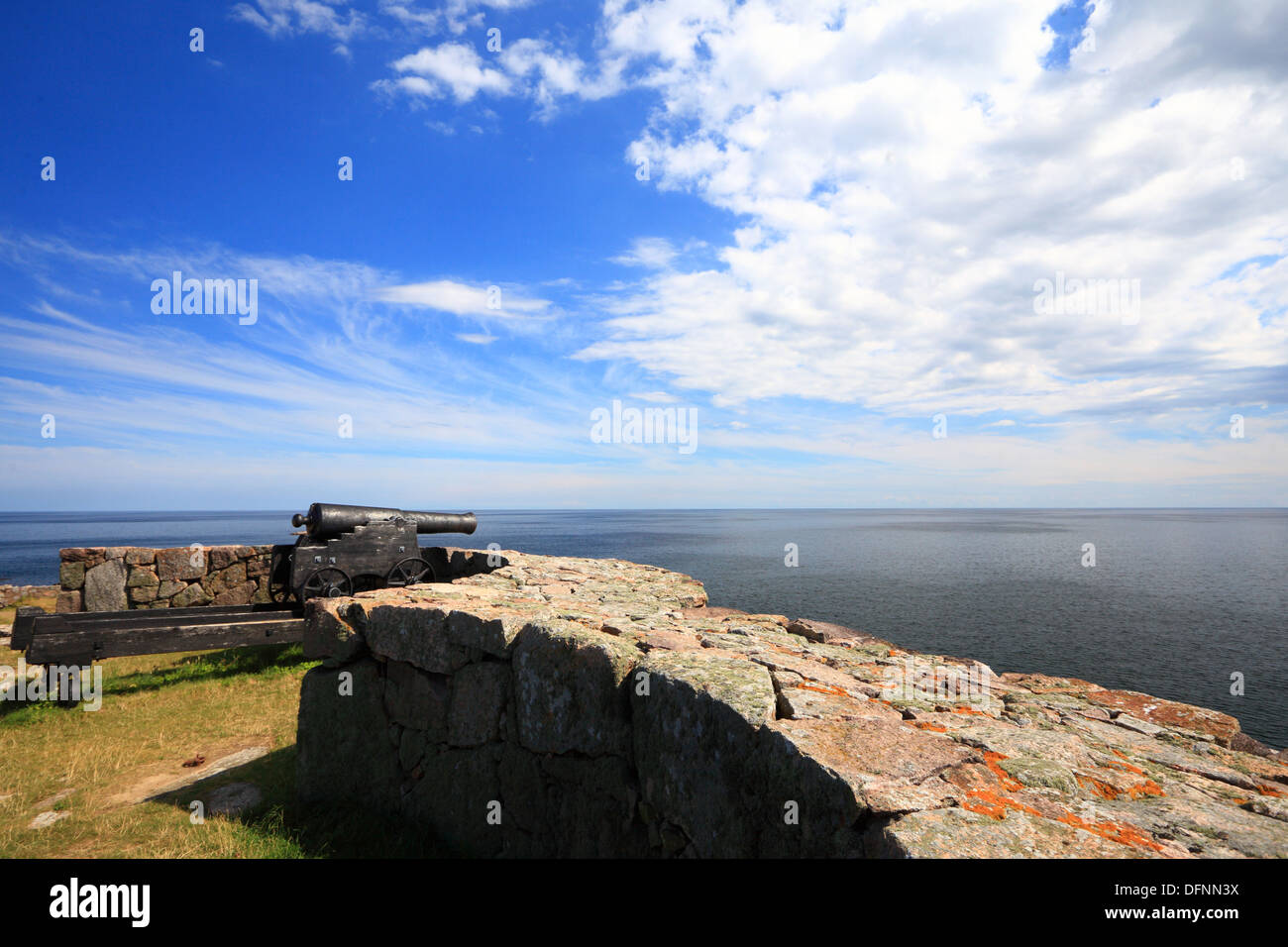 Fort Christiansoe island Bornholm in the Baltic Sea Denmark Scandinavia