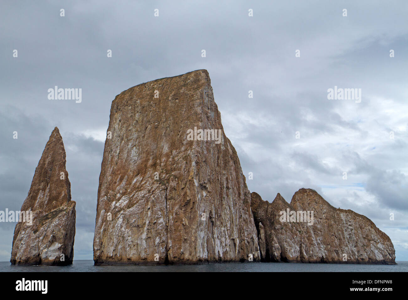 Kicker Rock (Leon Dormido) in the Galapagos Islands Stock Photo