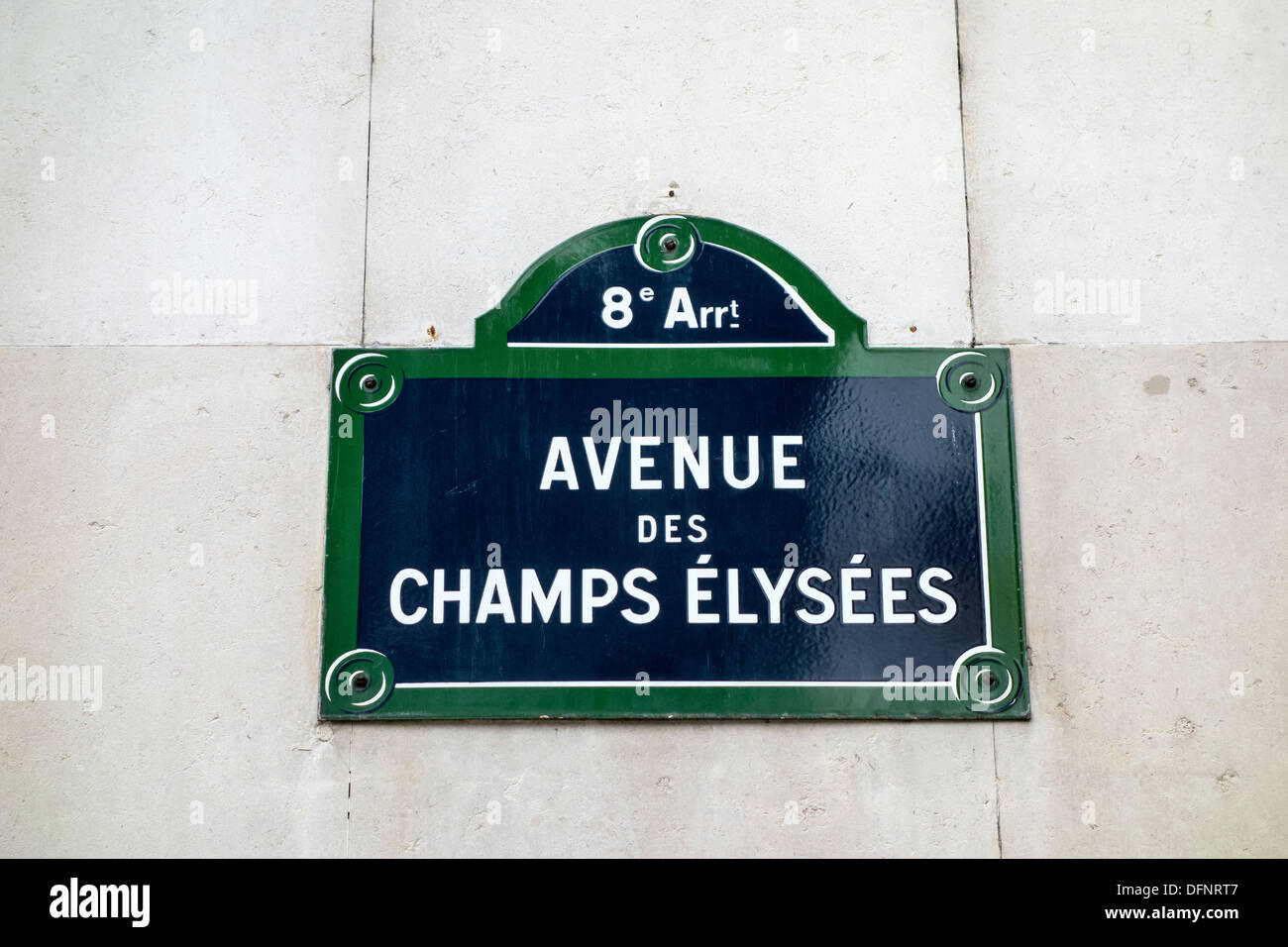Avenue des champs elysees, paris, france Stock Photo