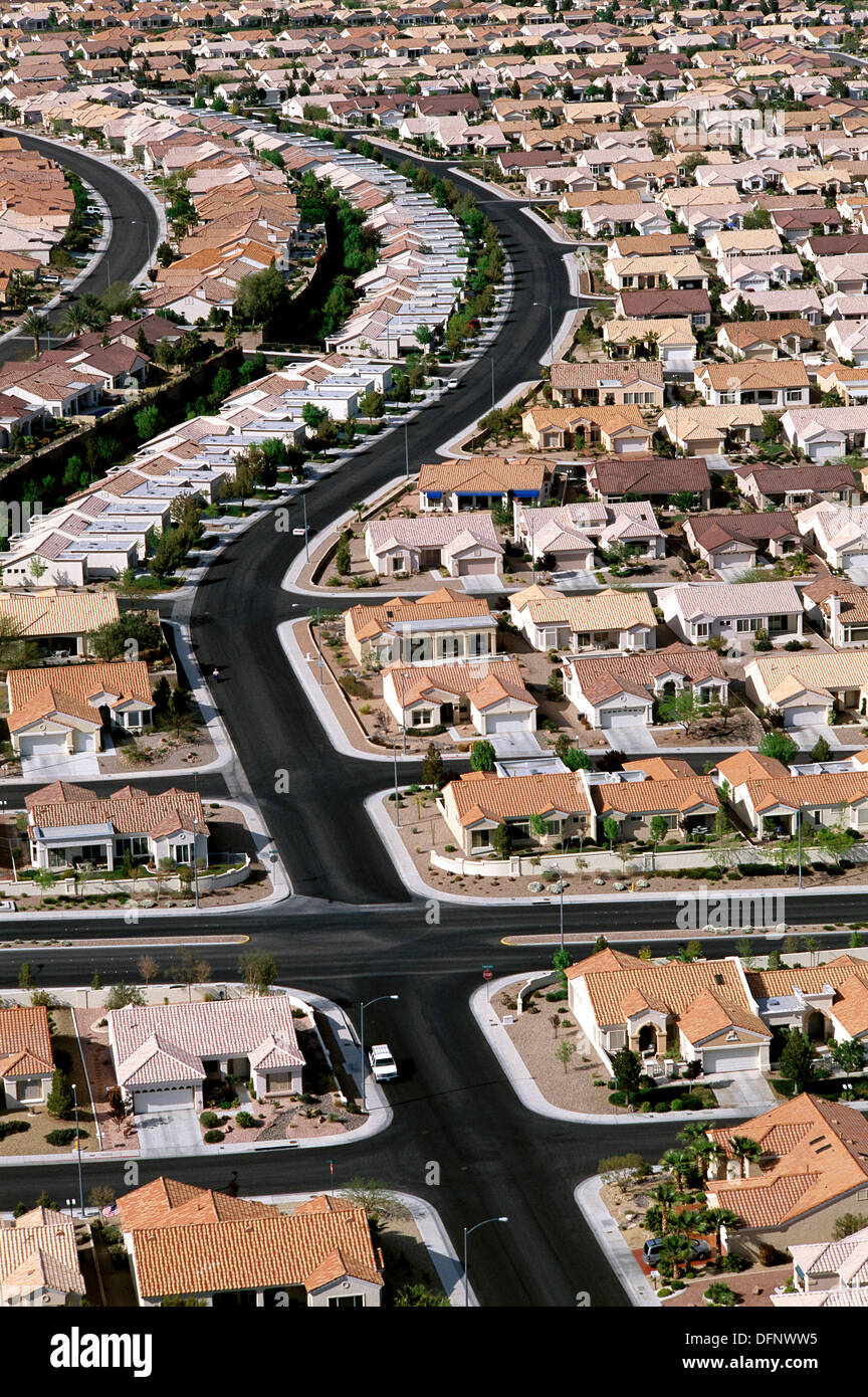 Suburban housing. Las Vegas. Nevada. USA Stock Photo Alamy