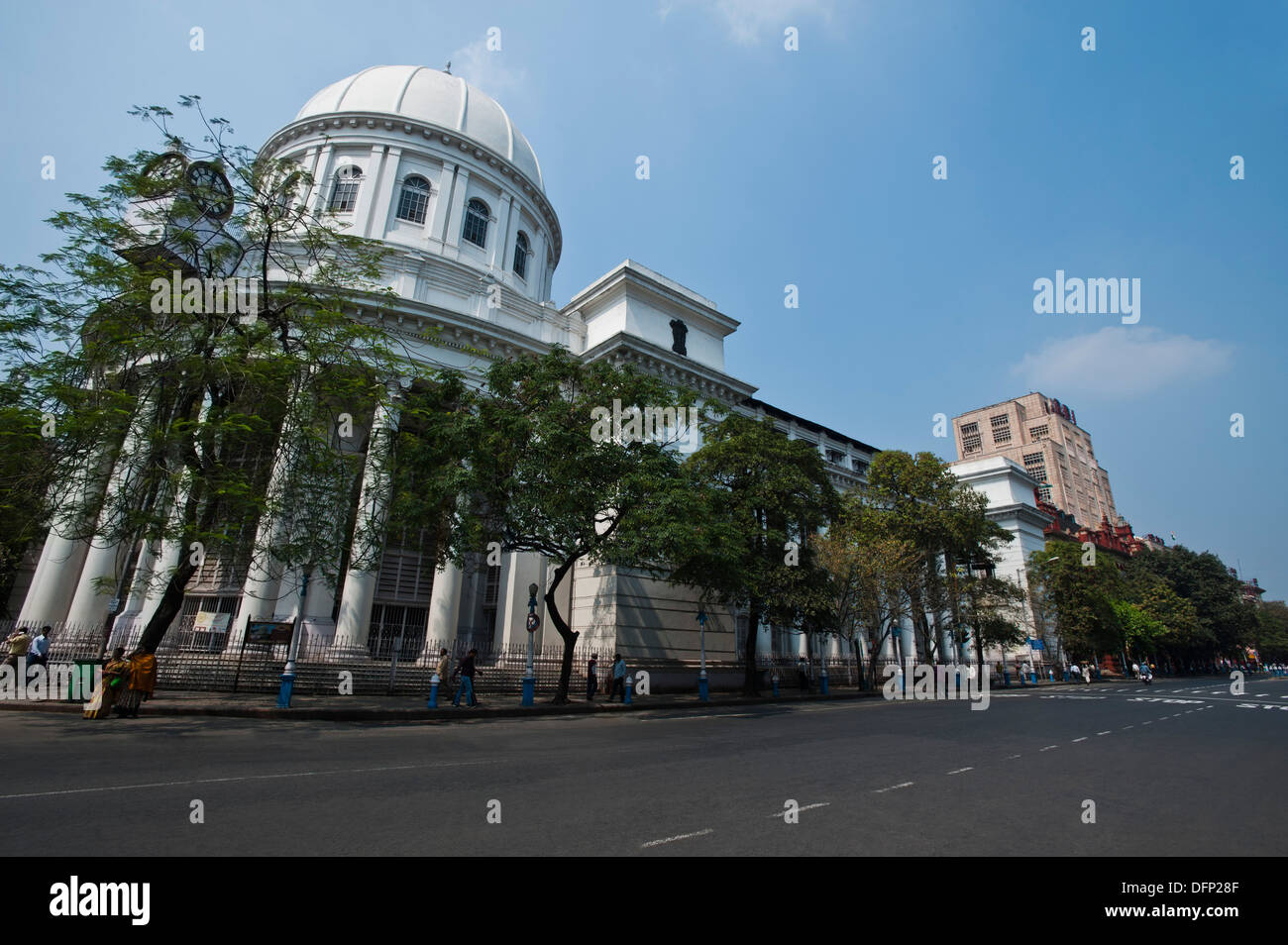 Facade of a government building, General Post Office (GPO), Kolkata, West Bengal, India Stock Photo