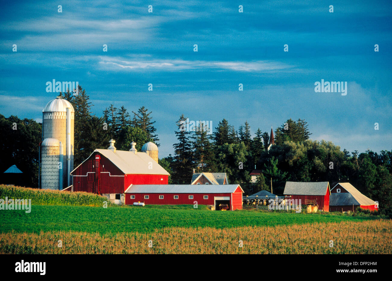 Old farm. Westby, Wisconsin. USA Stock Photo Alamy