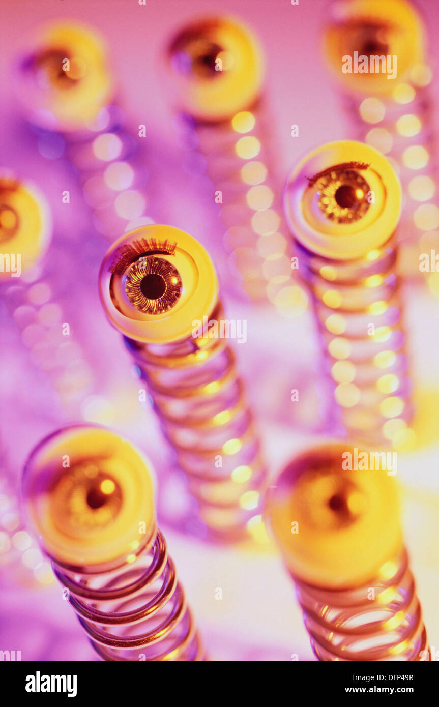 Eyes on springs Stock Photo Alamy