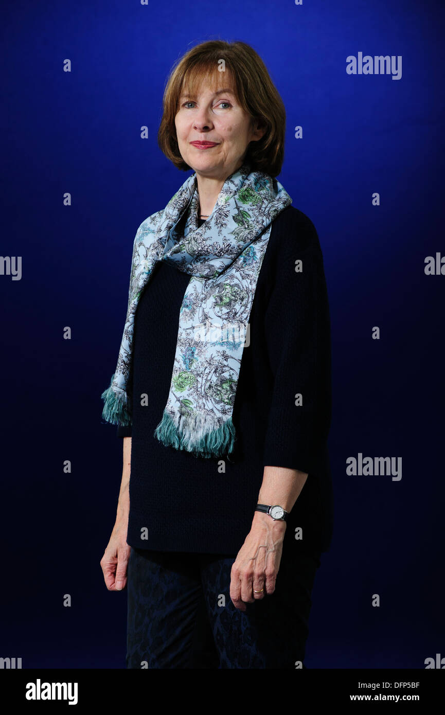 Rosemary Elizabeth 'Posy' Simmonds, British newspaper cartoonist and writer and illustrator at the Edinburgh Book Festival 2013. Stock Photo