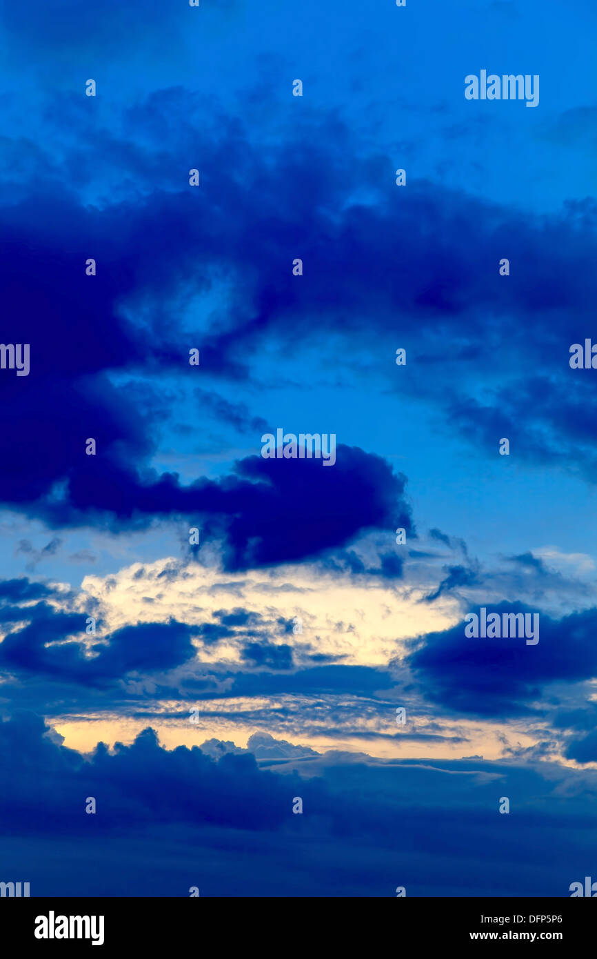 Storm clouds against the dark sky Stock Photo - Alamy