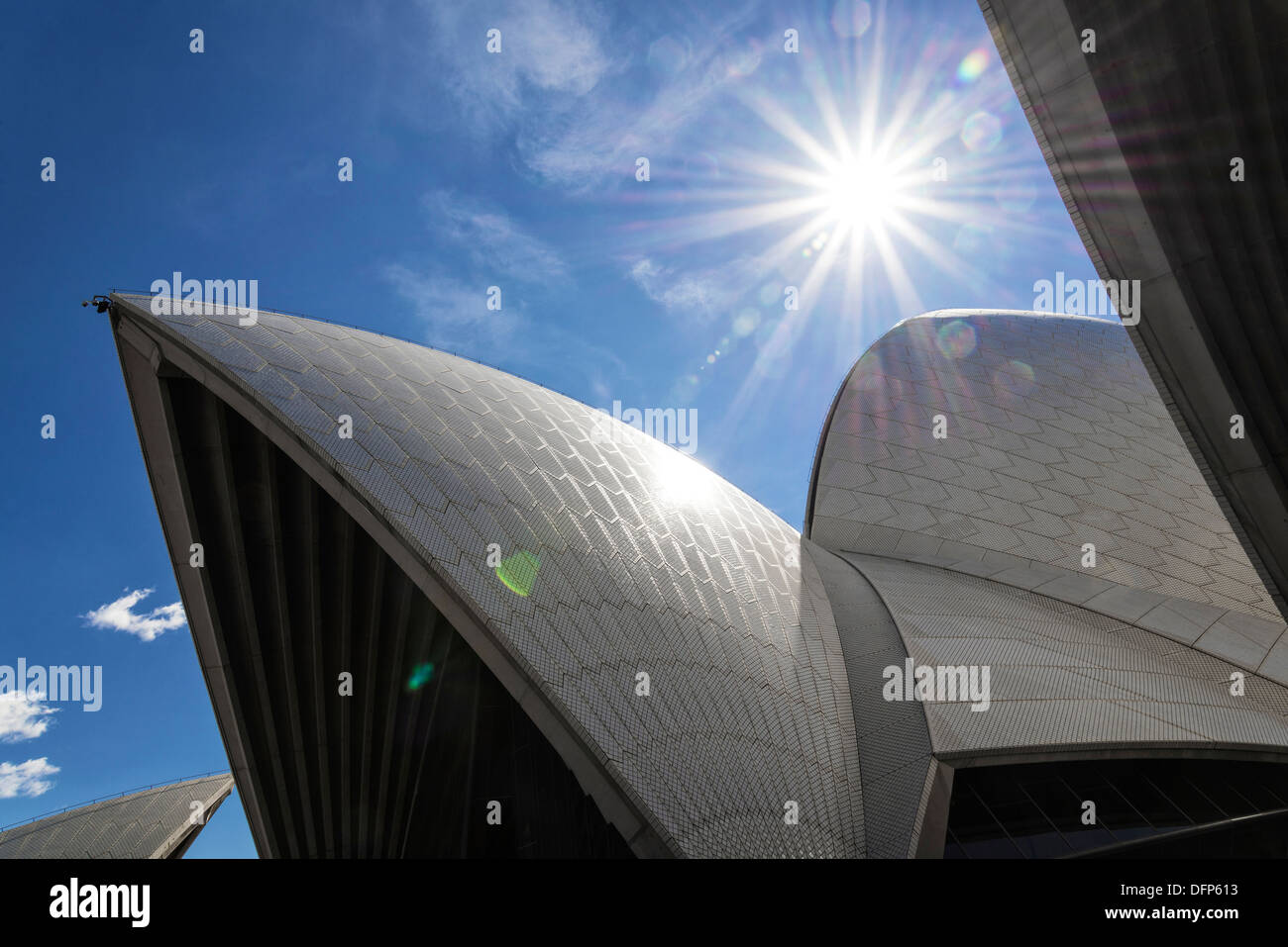 detail of sydney opera house landmark in australia Stock Photo