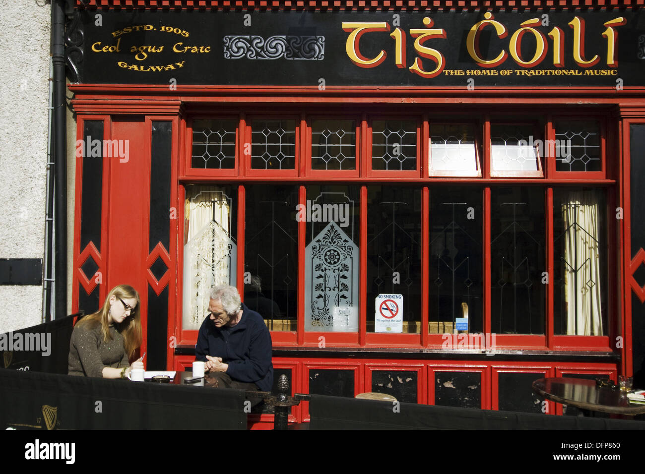 Traditional Irish Pub in High St. Galway City. Co. Galway. Ireland