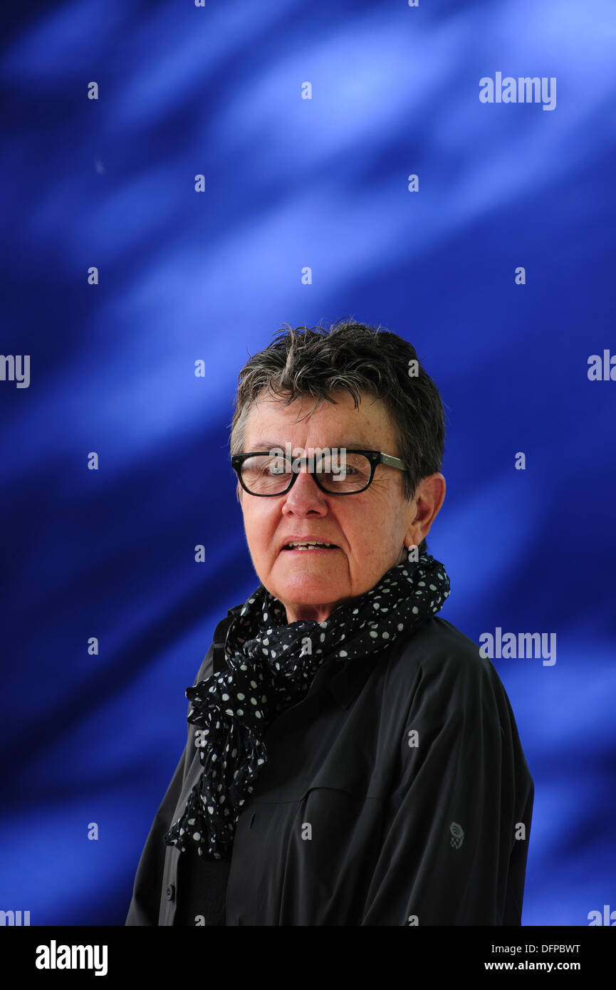 Kay Ryan, American poet and educator, attending at the Edinburgh International Book Festival, Sunday 18th August 2013. Stock Photo