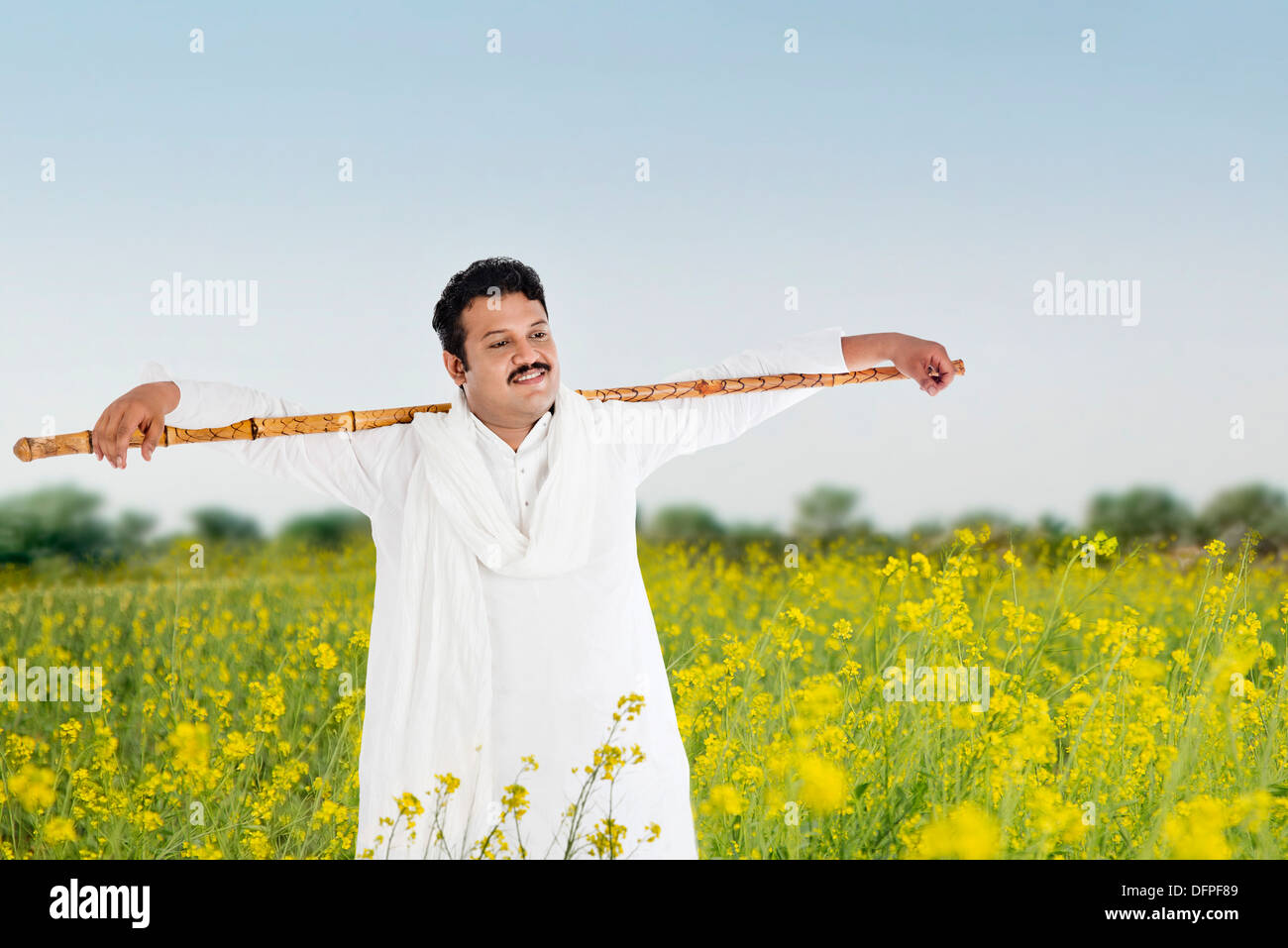 Indian farmer smiling in field hi-res stock photography and images - Alamy
