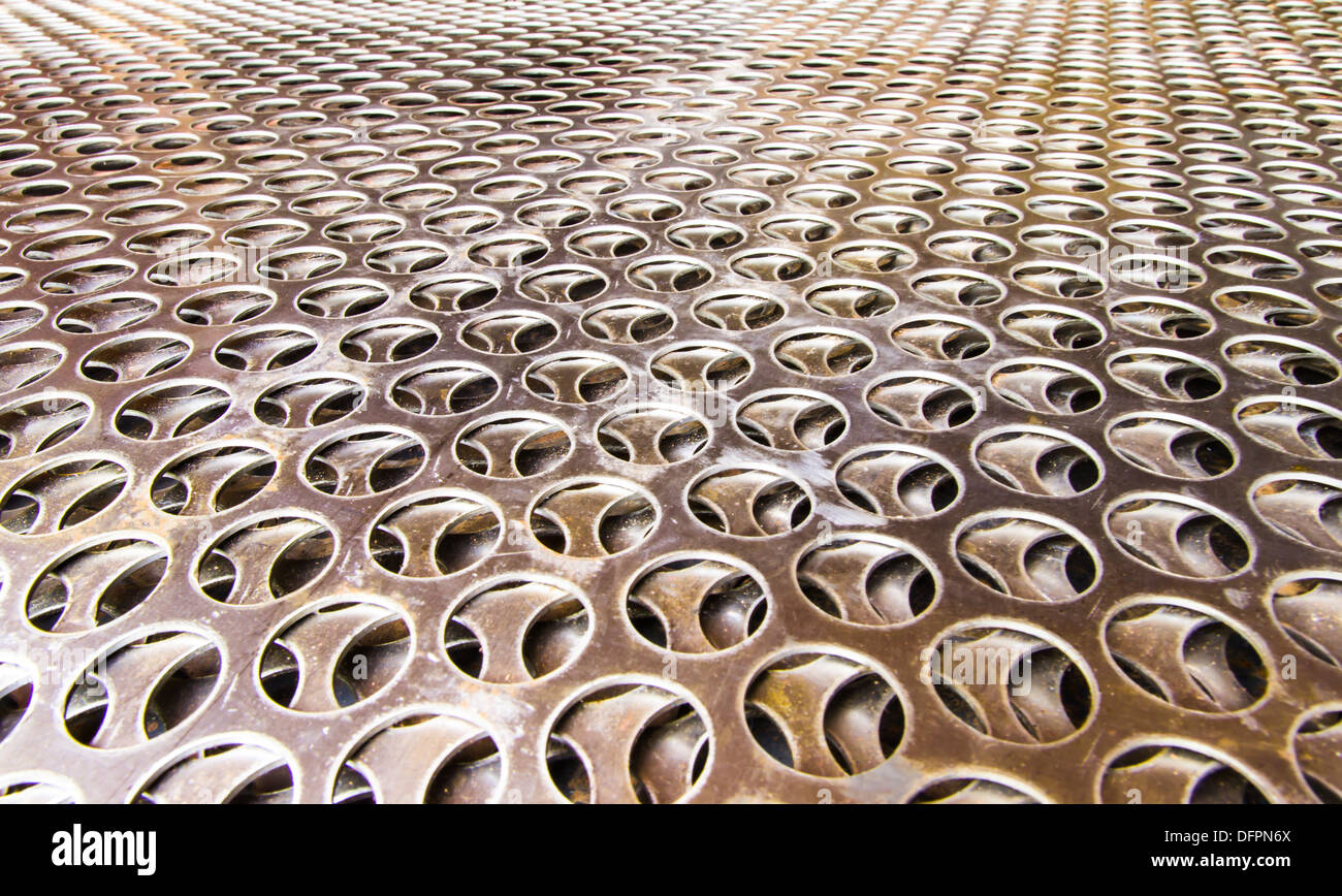 Metallic grid texture Stock Photo