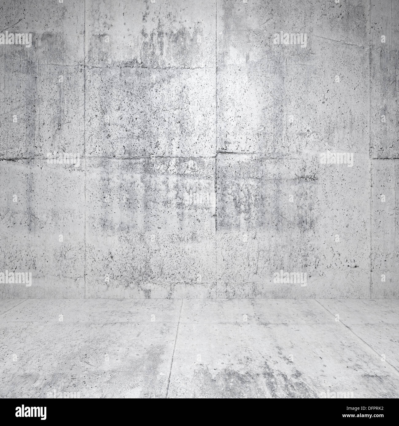 Abstract empty white interior with concrete walls and floor Stock Photo ...