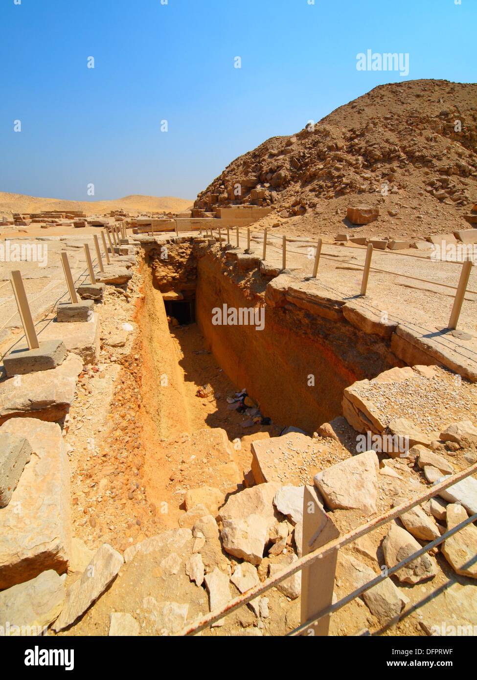 New archaeological discoveries, Saqqara necropolis, Egypt Stock Photo