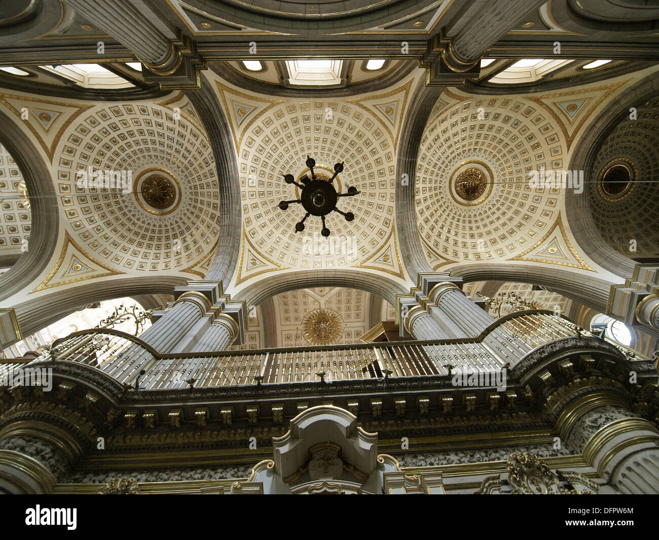 Cathedral Ceilings Puebla Mexico Stock Photo 61353676 Alamy