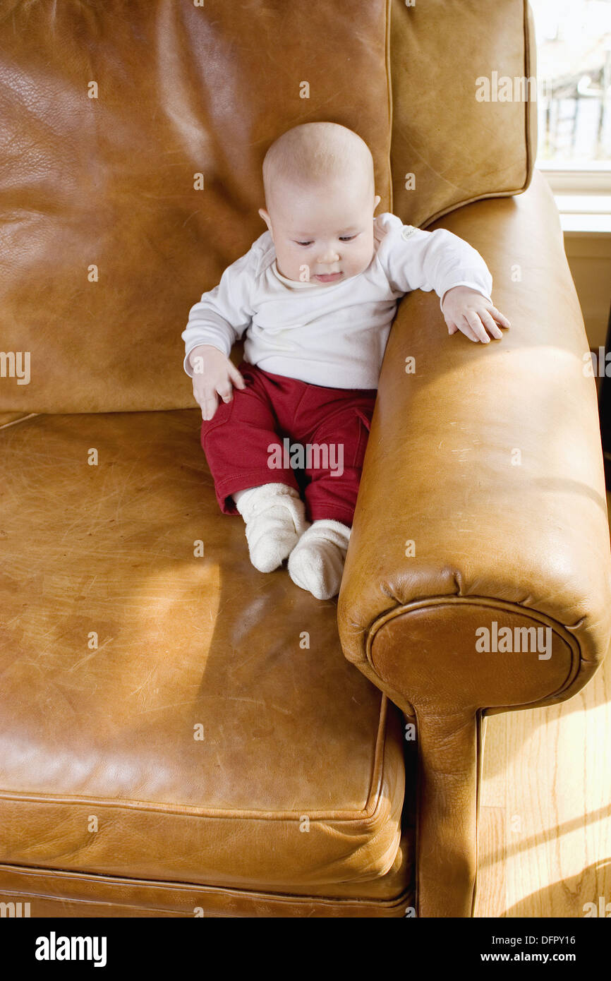 baby leather couch