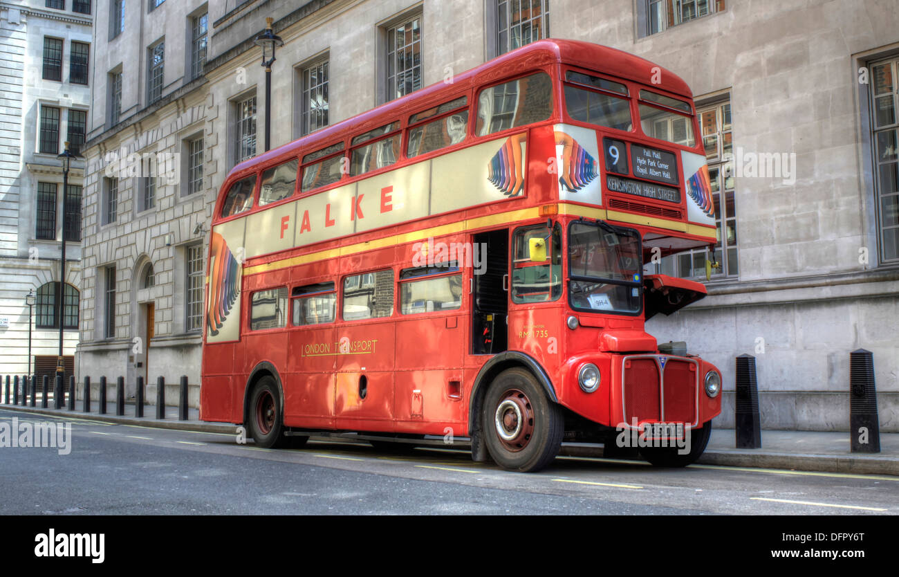 Routemaster, London Bus, Red Bus, Double Decker, Heritage Bus Stock Photo