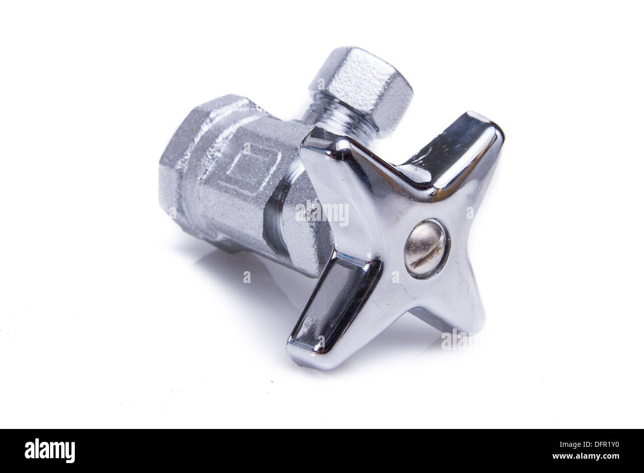 toilet Water valve Stock Photo Alamy