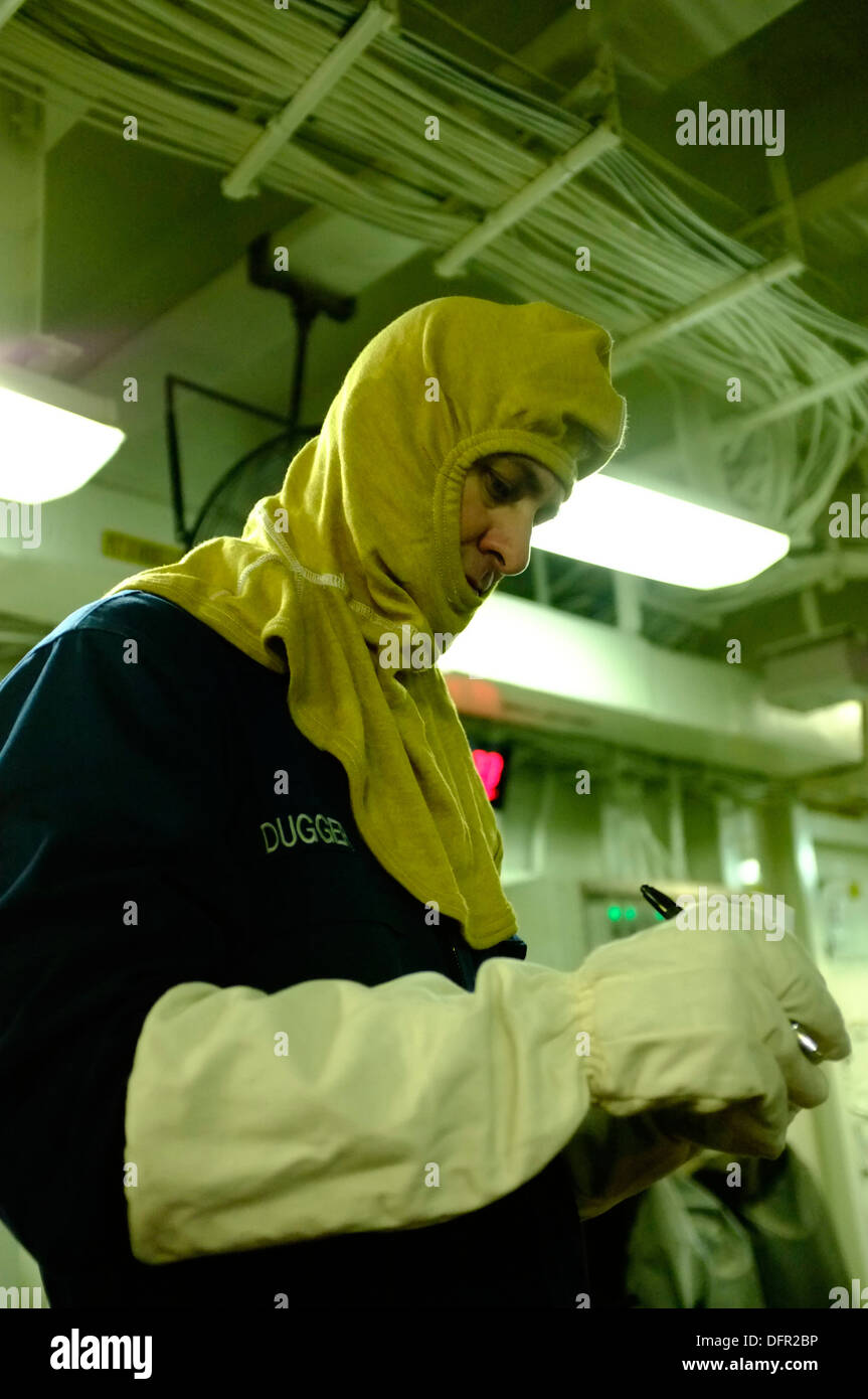 Boatswain’s Mate 1st Class James Dugger, locker leader for Repair