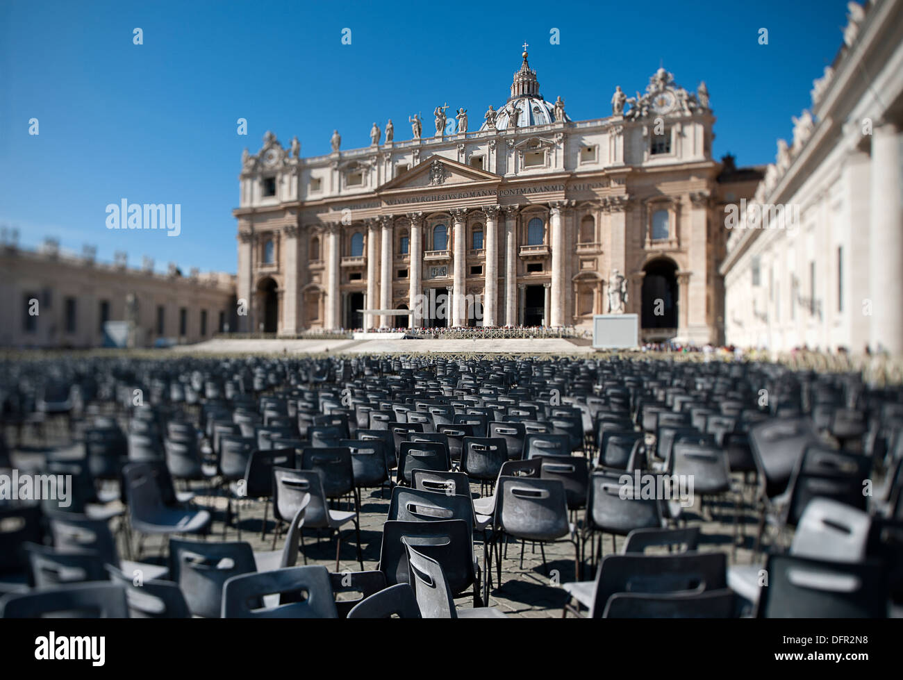 Saint Peter's Square and Saint Peter's Basilica. Vatican City. Rome ...