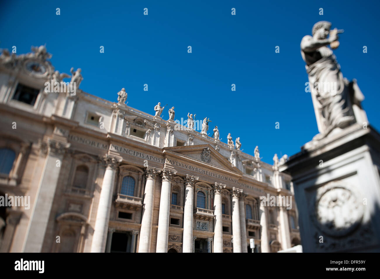 Saint Peter's Statue in Saint Peter's Square. Vatican City. Rome. Italy
