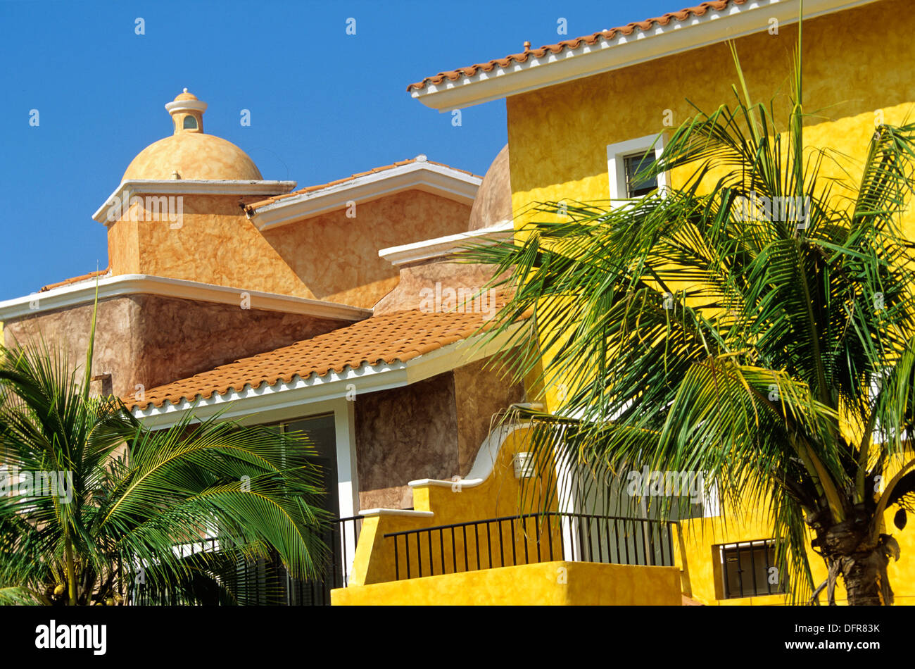 Architectural detail, Marina Ixtapa, Mexico Stock Photo Alamy