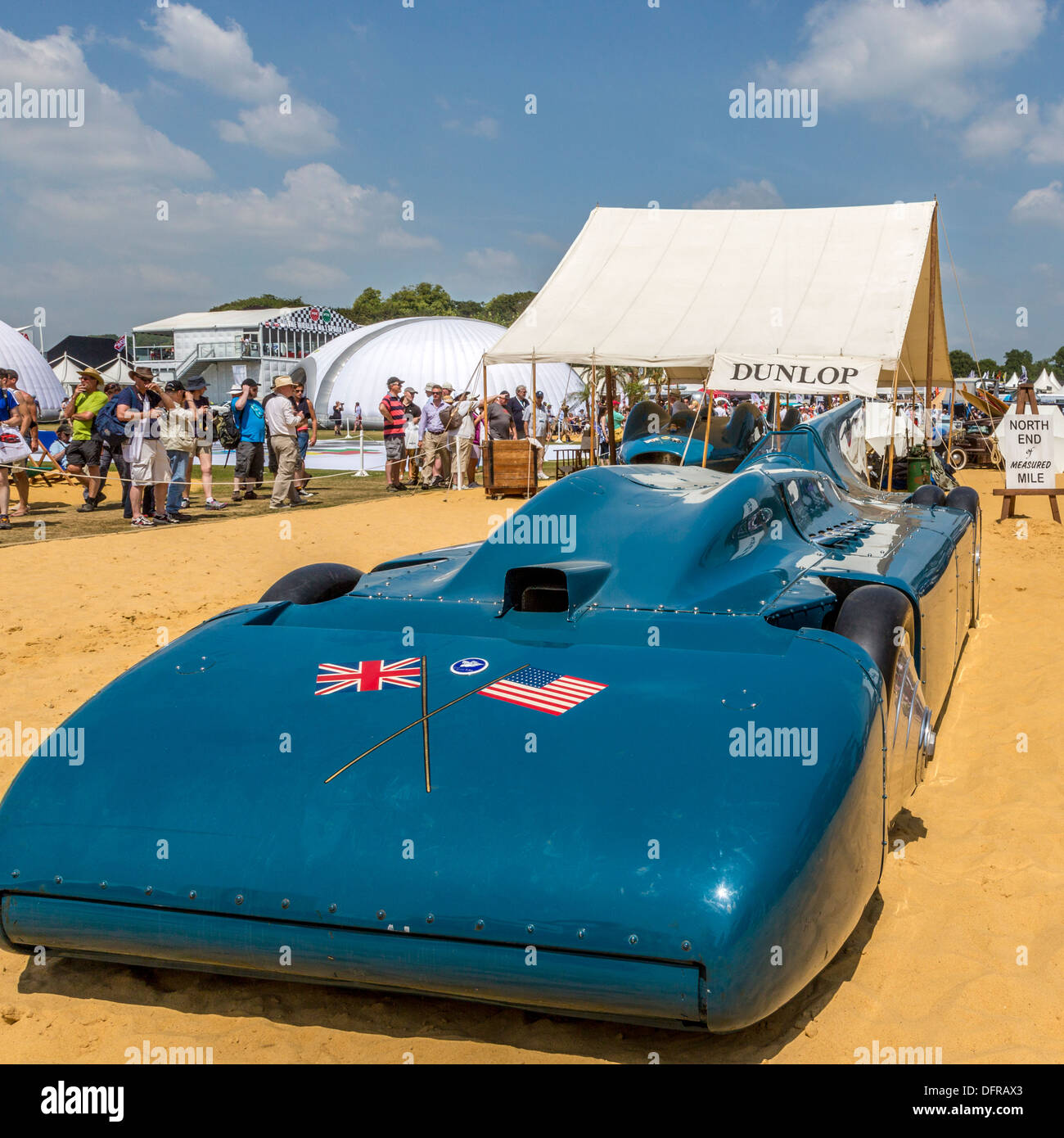 Sir Malcolm Campbell's 1933 Bluebird land speed record car at the 2013