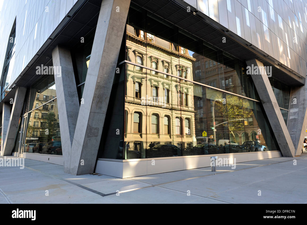 Detail of critically acclaimed classroom building at Cooper Union