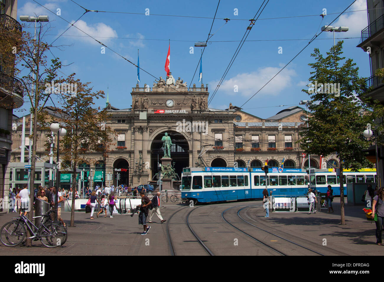 Switzerland Zurich Central Train Station Stock Photo 61366328 Alamy