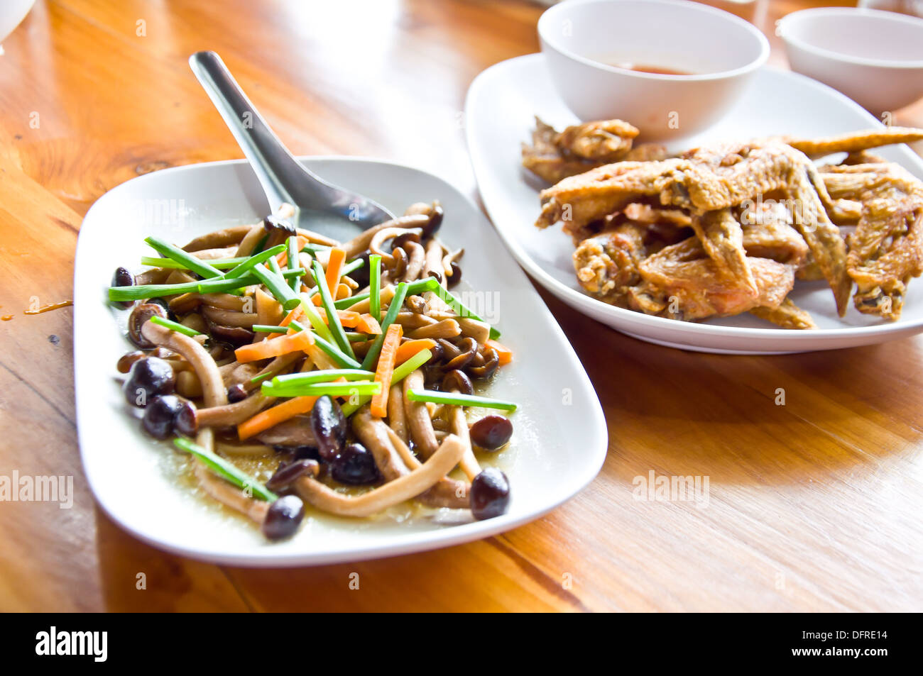 fried mushroom for healthy food Stock Photo Alamy
